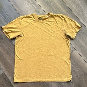 Prana Mustard Yellow Crewneck Tee